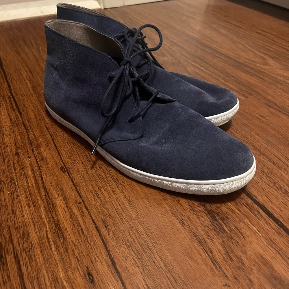 Cole Haan Men's Dark Blue Suede Chukka Boots/Sneakers